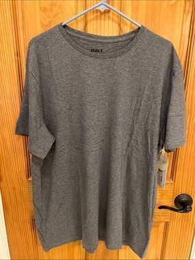 Pact Men's Unisex Organic Cotton Heather Gray Crew Neck T-Shirt XL